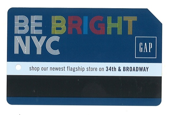 October 2012 GAP MetroCard 2-sided advertisement FRONT.jpg